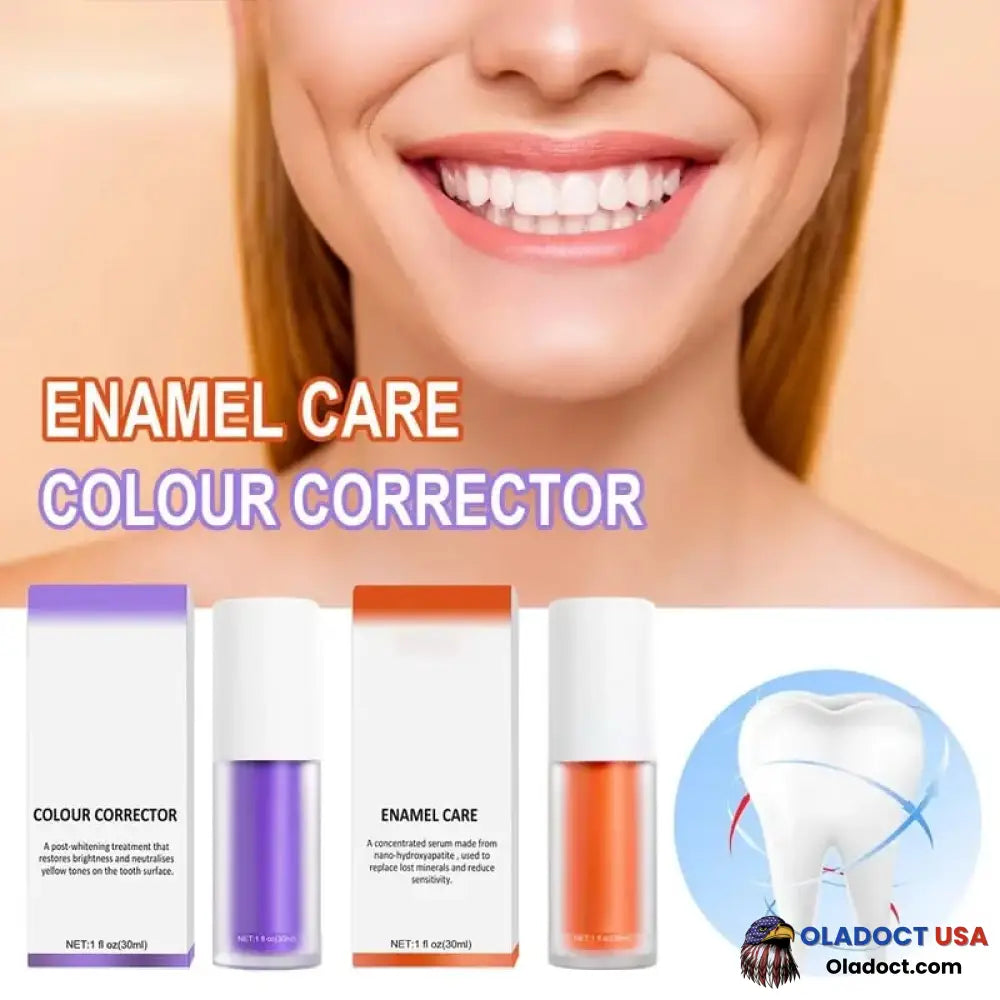 Teeth Colour Corrector Serum 1 Set (Teeth Whitening+Dental Care)