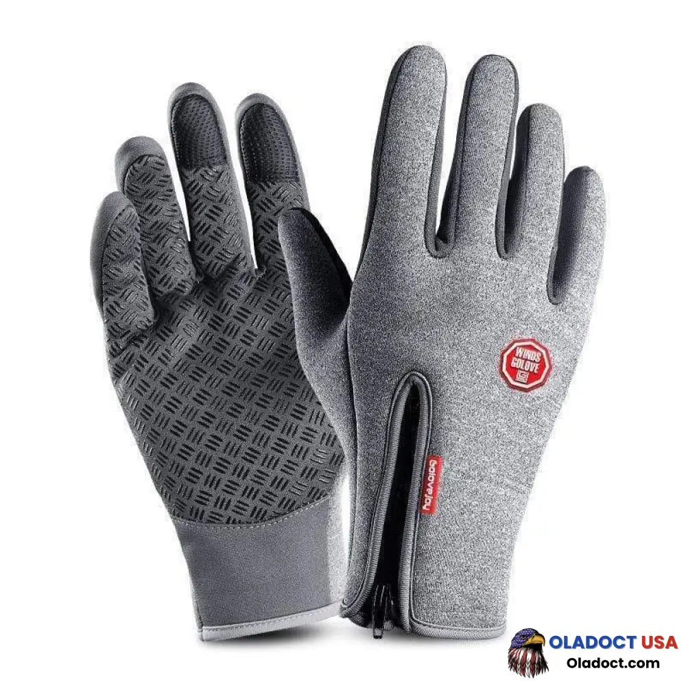 Ultimate Waterproof & Windproof Thermal Gloves Gray / S Business Industrial