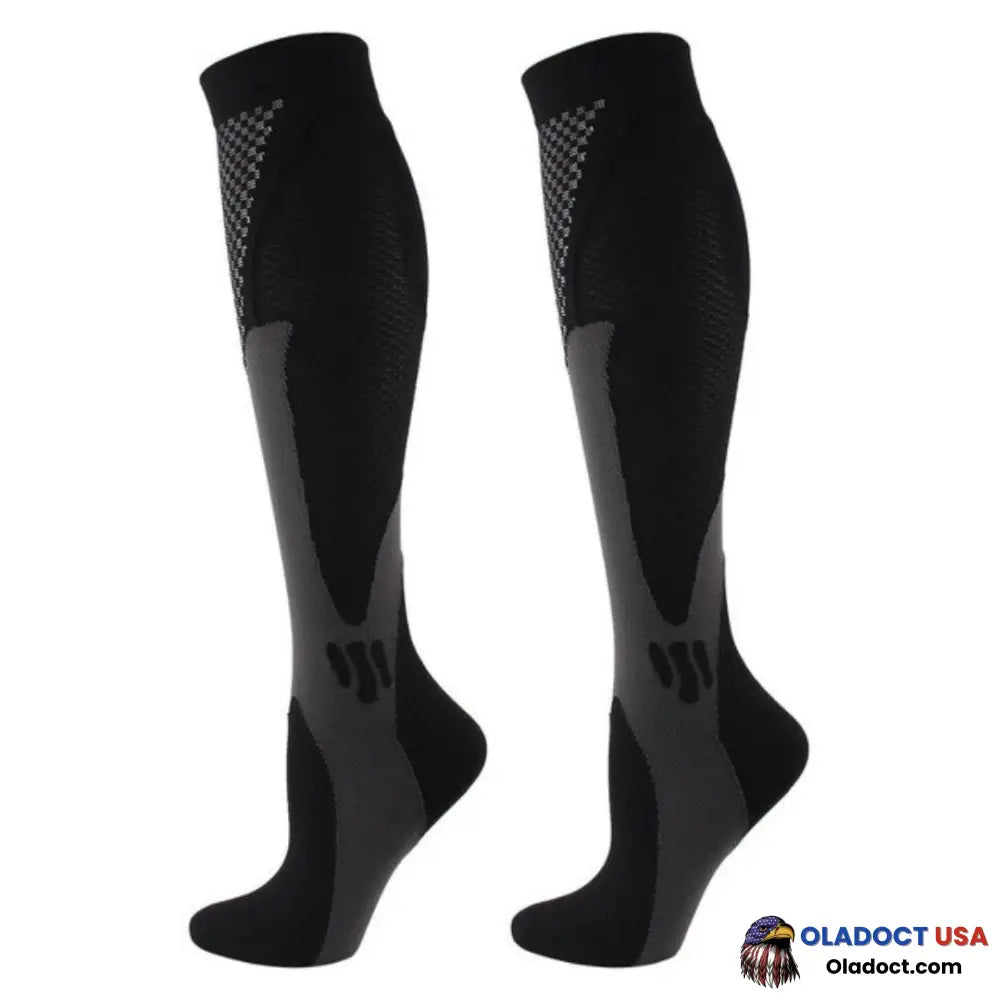 Vero Medic Compression Socks Us 1 Black Pair / S/M