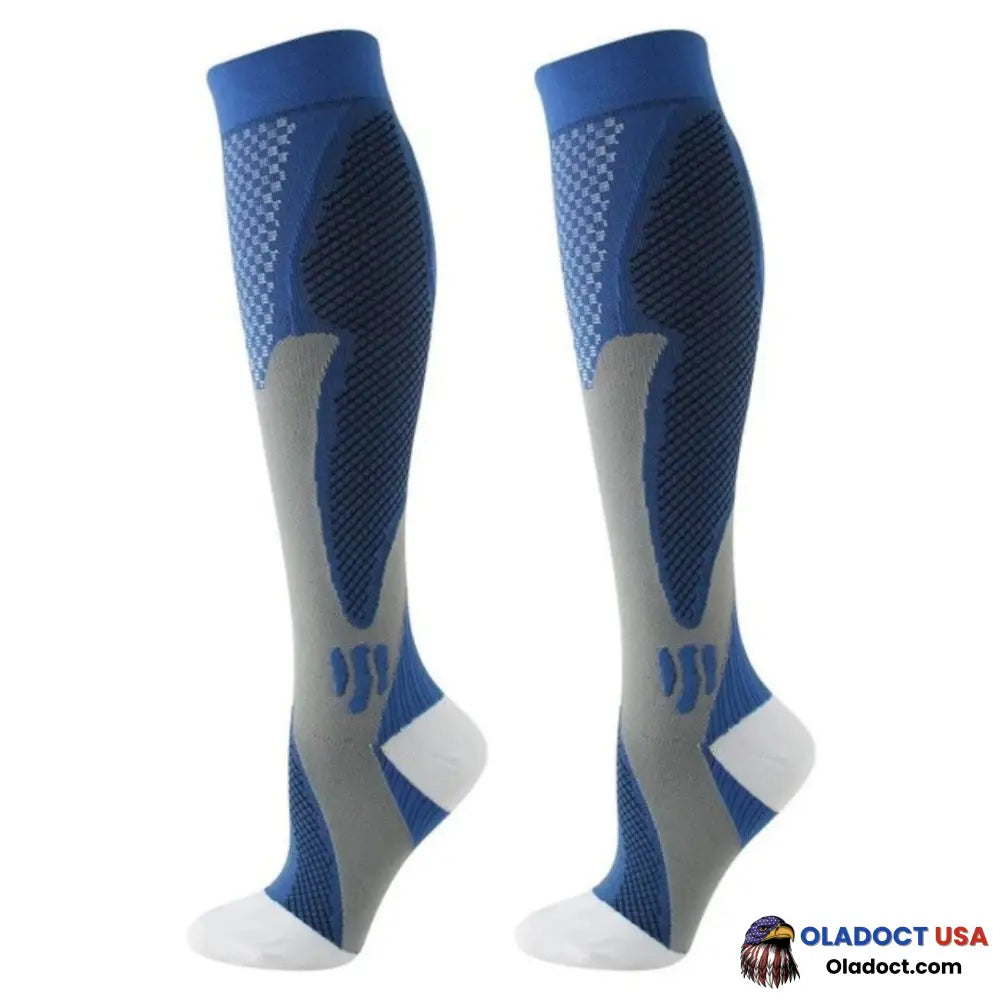 Vero Medic Compression Socks Us 1 Blue Pair / S/M