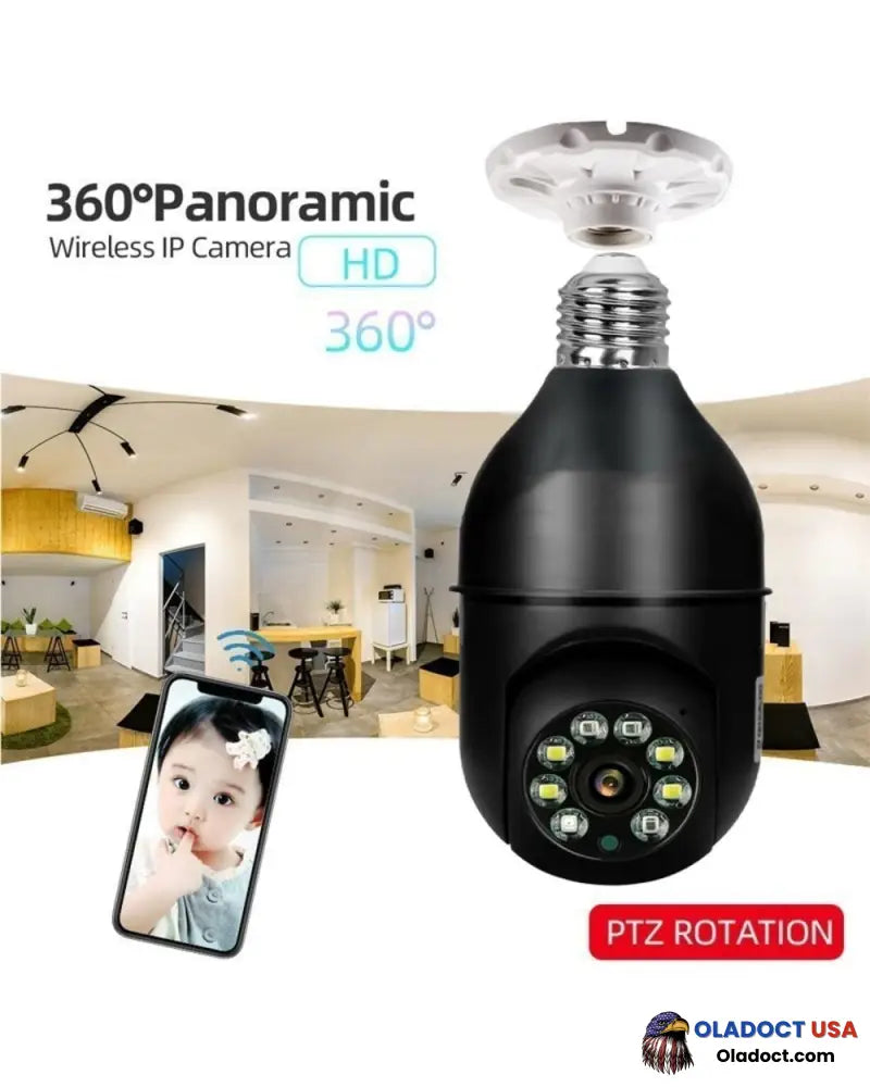 Wireless Wifi Light Bulb Camera