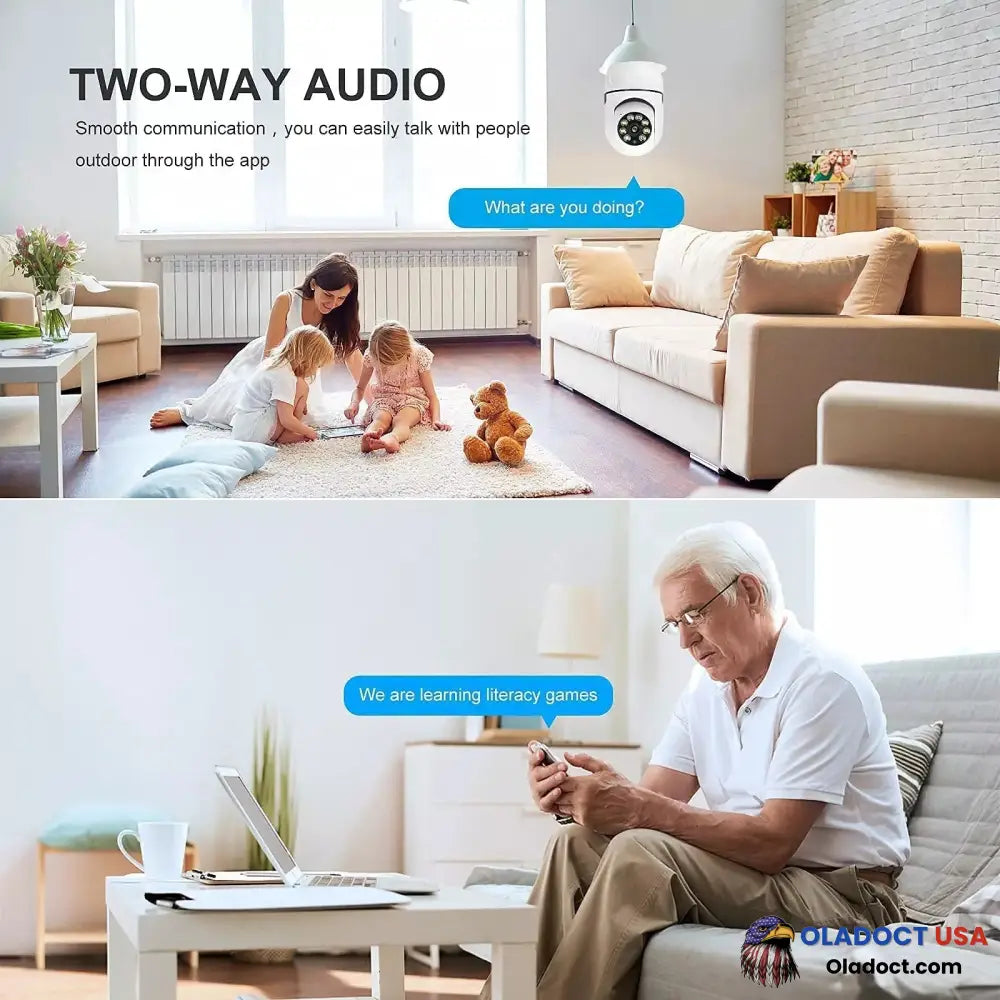 Wireless Wifi Light Bulb Camera