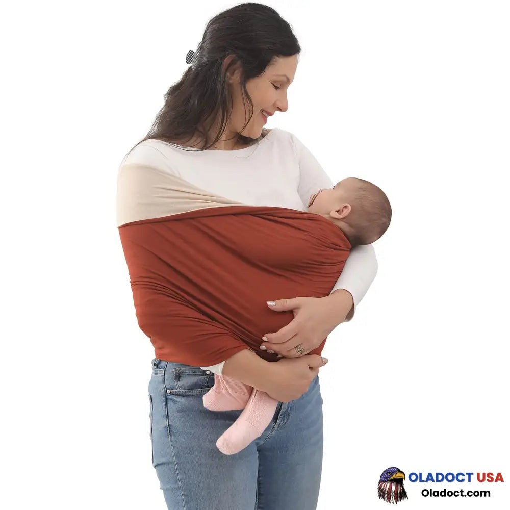 Wrap-A-Roo Baby Bonding Wrap Carrier Orange/White / 41.5 X 70Cm